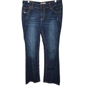 Deb‎ Jeans Women's 14 Dark Wash Bootcut Jeans Classic Stretch Denim
